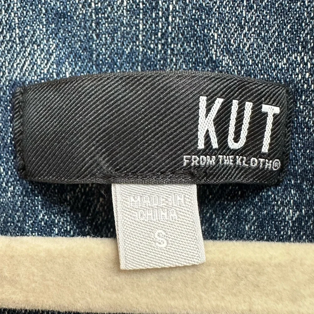 Kut from the Kloth Joni Denim Shirt Jacket in Adore Wash Size Small